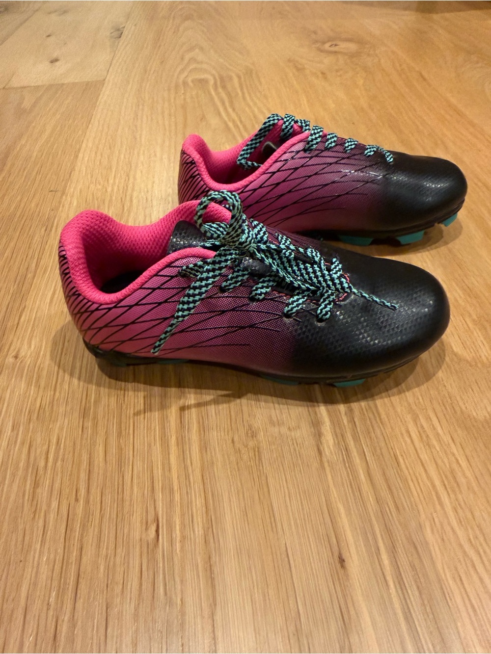 Toddler Pink and Black DSG soccer cleats